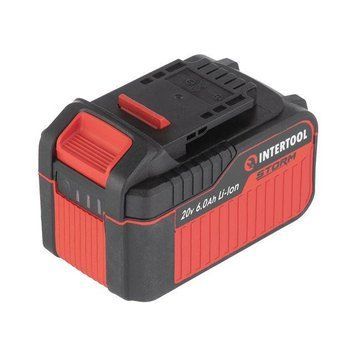 Аккумулятор 20 В, литий-ион, 6.0 Ач, индикатор уровня заряда INTERTOOL WT-0342 WT-0342 фото