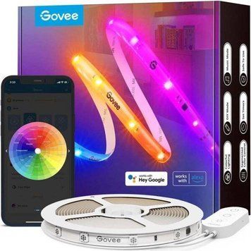 Стрічка світлодіодна розумна Govee H619С RGBIC Basic Wi-Fi + Bluetooth LED 10м, Білий (H619C3D1) H619C3D1 фото