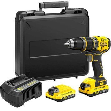 Дрель-шуруповерт ударная аккумуляторная бесщеточная STANLEY FATMAX SFMCD721D2K SFMCD721D2K фото