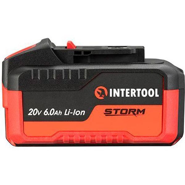 Аккумулятор 20 В, литий-ион, 6.0 Ач, индикатор уровня заряда INTERTOOL WT-0342 WT-0342 фото