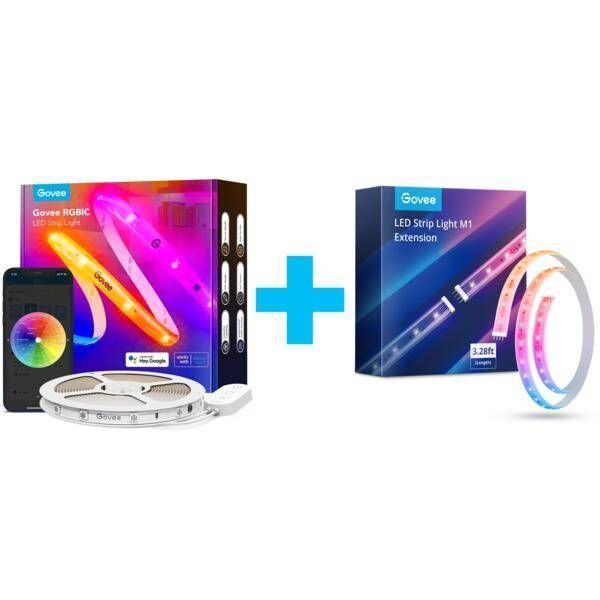 Стрічка світлодіодна розумна Govee H619С RGBIC Basic Wi-Fi + Bluetooth LED 10м, Білий (H619C3D1) H619C3D1 фото