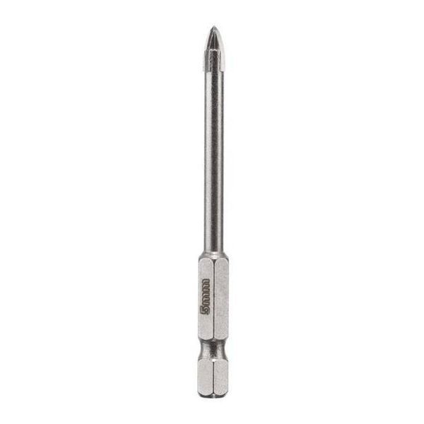 Сверло по стеклу и керамике 5 мм HEX 1/4'' (6.35 mm) INTERTOOL SD-0285 SD-0285 фото