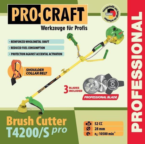 Коса бензинова Procraft T4200/S Pro PC-442010 фото