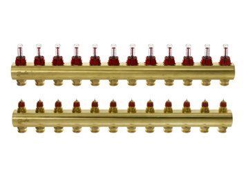 Распределительный коллектор Danfoss FHF-12F с ротаметрами (088U0532) 088U0532 фото