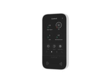 Клавиатура с сенсорным дисплеем Ajax KeyPad TouchScreen, беспроводной, jeweller, белый 34514 фото