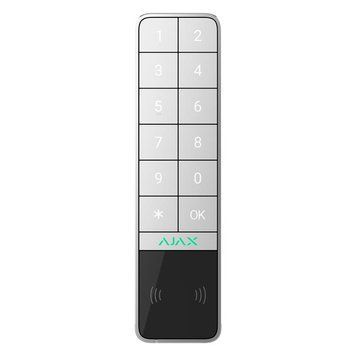 Бездротова зовнішня клавіатура Ajax KeyPad Outdoor Jeweller, біла 000059123 фото