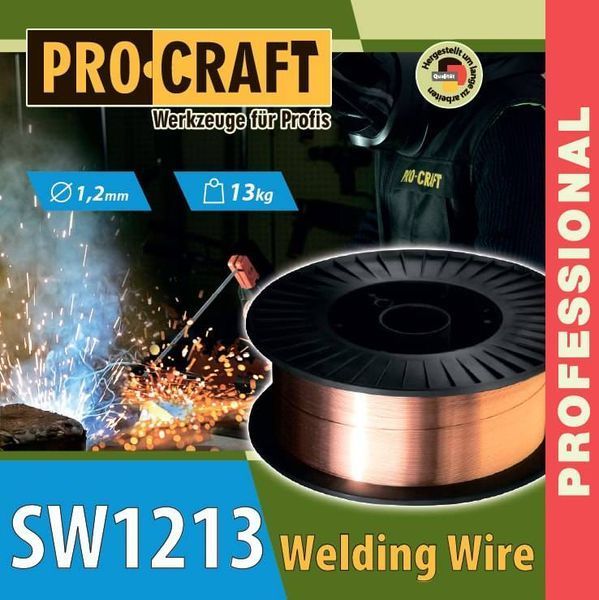 Зварювальний дріт Procraft SW1213 1,2 мм 13 кг PC-901213 фото