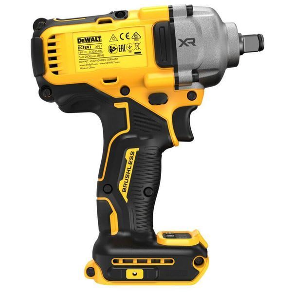 Гайковерт ударний акумуляторний безщітковий DeWALT DCF891N DCF891N фото