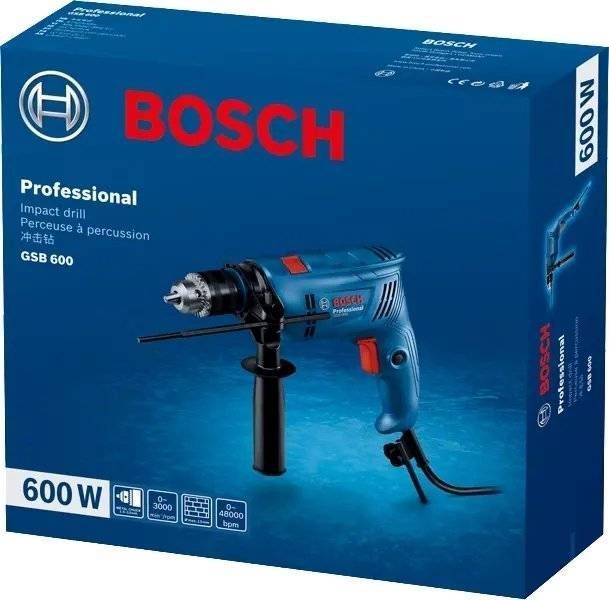 Дрель ударная Bosch Professional GSB 600, 600Вт (0.601.1A0.320) 0.601.1A0.320 фото