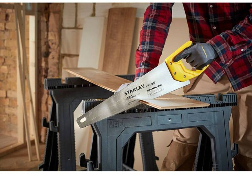 Ножівка SHARPCUT &trade; довжиною 450 мм для поперечного та поздовжнього різу STANLEY STHT20370-1 STHT20370-1 фото