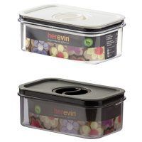 Контейнер HEREVIN Canister-Vacuum Lid-White-Black 0.6 л (161174-000) 161174-000 фото