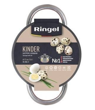 Кастрюля RINGEL Kinder Кастрюля 12 см (0.6 л) с крышкой (RG-2006-12) RG-2006-12 фото