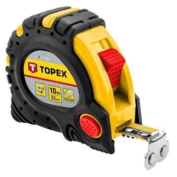 Topex Рулетка, 10м х 32мм, 3 фіксатори змотки, магніт 27C340 фото