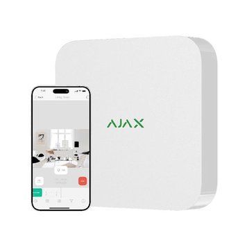 Мережевий відеореєстратор Ajax NVR, 16 каналів, jeweller, білий 000034518 фото