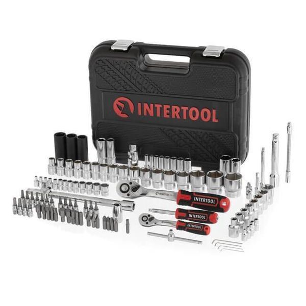 Набір інструментів 1/2 "& 1/4" 111 од., Cr-V INTERTOOL ET-8111 ET-8111 фото
