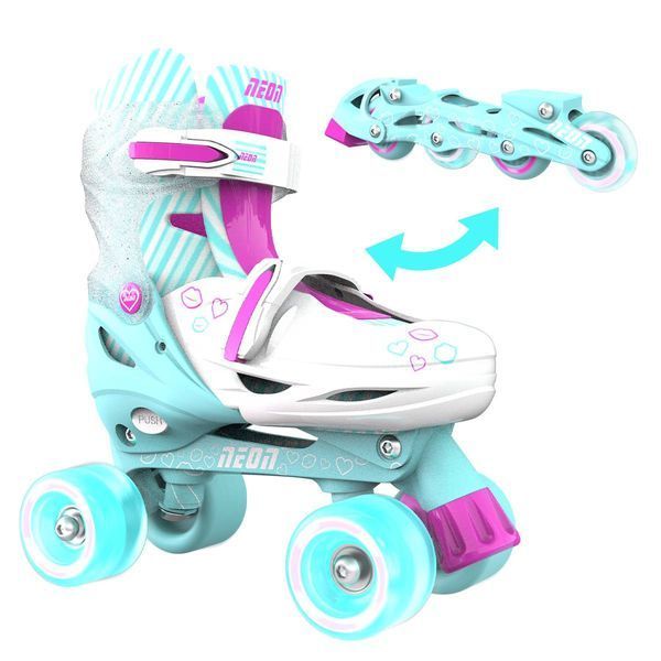 Роликові ковзани Neon Combo Skates Бірюзовий (Розмір 30-33) NT09T4 фото
