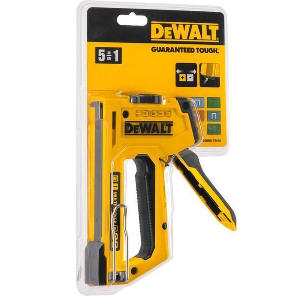 Степлер DeWalt MULTI TACKER 5 в 1 скоби тип A, G, H 6-14 мм, цвяхи J 12, 15 мм (DWHT0-TR510) DWHT0-TR510 фото