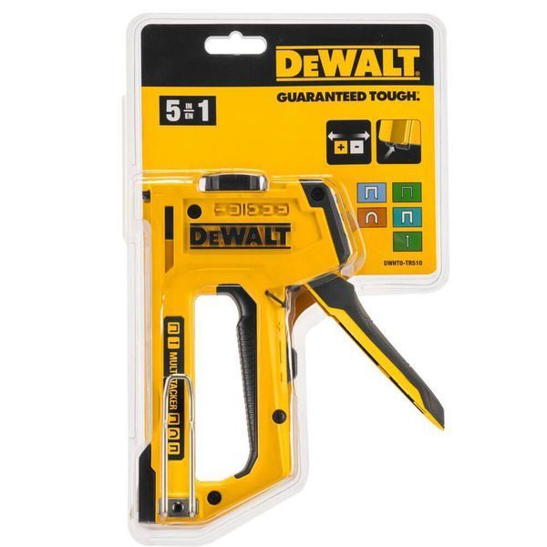 Степлер DeWalt MULTI TACKER 5 в 1 скоби тип A, G, H 6-14 мм, цвяхи J 12, 15 мм (DWHT0-TR510) DWHT0-TR510 фото