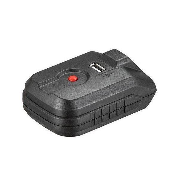 Адаптор для акумулятора Li-ion 20 В, USB 2A, LED ліхтар INTERTOOL WT-9300 WT-9300 фото