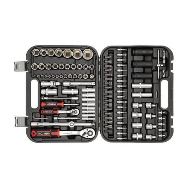 Набір інструментів 1/2 "& 1/4" 111 од., Cr-V INTERTOOL ET-8111 ET-8111 фото