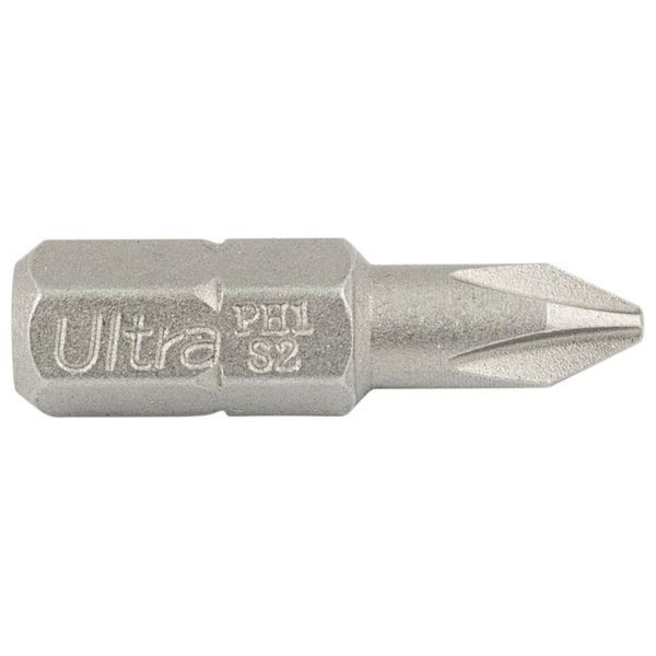 Біти PH1&times;25мм &frac14;" 10шт S2 (блістер) ULTRA (4014632) SG-4014632 фото