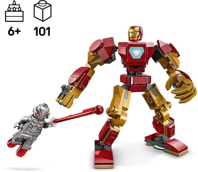 Конструктор LEGO Marvel Робот Залізної Людини проти Альтрона 101 деталь (76307) 76307 фото
