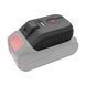 Адаптор для акумулятора Li-ion 20 В, USB 2A, LED ліхтар INTERTOOL WT-9300 WT-9300 фото 1