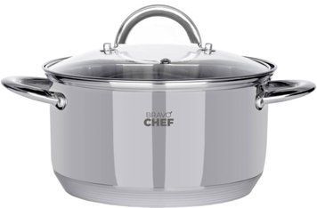 Кастрюля BRAVO CHEF 20 см (3.6 л) с крышкой (BC-2001-20) BC-2001-20 фото