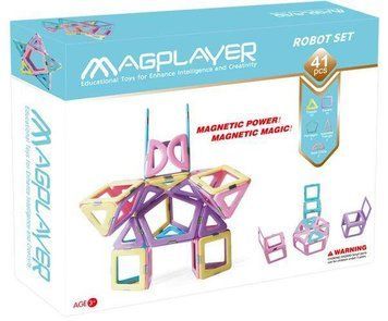 Конструктор Magplayer магнітний набір 41ел MPH2-41 фото