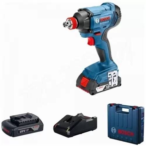 Гайковерт ударний Bosch GDX 180-Li, акумулятор, 2х18 В, 180 Нм, M6-M14, 1.1кг, кейс (06019G5223) 0.601.9G5.223 фото