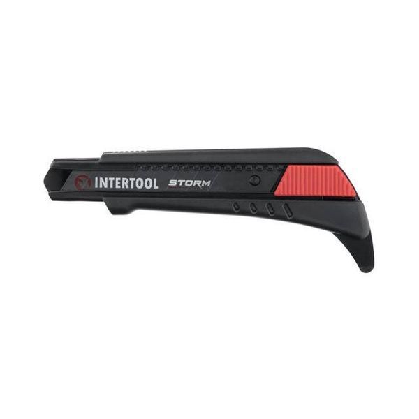 Ніж сегментний для лінолеуму 18 мм, металева напрямна, Storm INTERTOOL HT-0538 HT-0538 фото