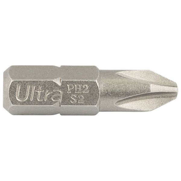 Біти PH2&times;25мм &frac14;" 10шт S2 (блістер) ULTRA (4014652) SG-4014652 фото