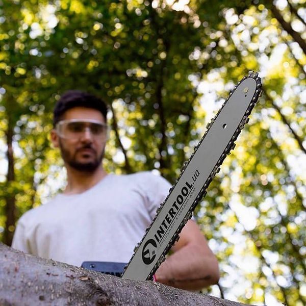 Пила электрическая цепная 2400Вт, шина 40см, SDS-система натяжения цепи, прямой двигатель. INTERTOOL DT-2206 DT-2206 фото