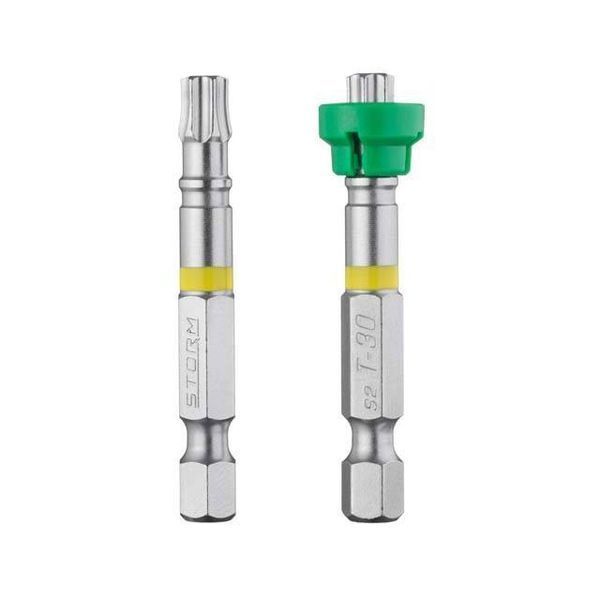 Комплект отверточных насадок Torx с ограничителем T30 1/4"*50мм, S2, уп. 2 ед., STORM INTERTOOL VT-0232 VT-0232 фото