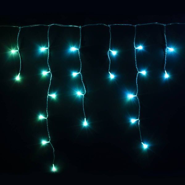 Smart LED Гірлянда Twinkly Icicle RGB 190, Gen II, IP44, довжина 5м, кабель прозорий TWI190STP-TEU фото
