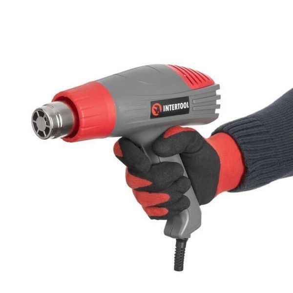 Фен технiчний 2000 Вт, 2 режими, 400-600 &deg;С, 300-500 л/хв INTERTOOL DT-2416 DT-2416 фото