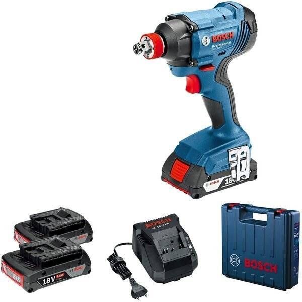 Гайковерт ударний Bosch GDX 180-Li, акумулятор, 2х18 В, 180 Нм, M6-M14, 1.1кг, кейс (06019G5223) 0.601.9G5.223 фото