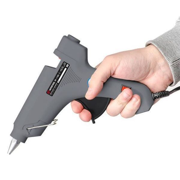 Пистолет клеевой 60 Вт, 230 В, 165-180 &deg; C под стержни 10.8-11.5 мм, 8-20 г/мин. INTERTOOL RT-1103 RT-1103 фото