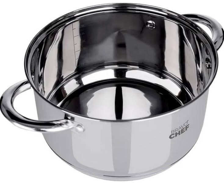 Каструля BRAVO CHEF 20 см (3.6 л) з кришкою (BC-2001-20) BC-2001-20 фото