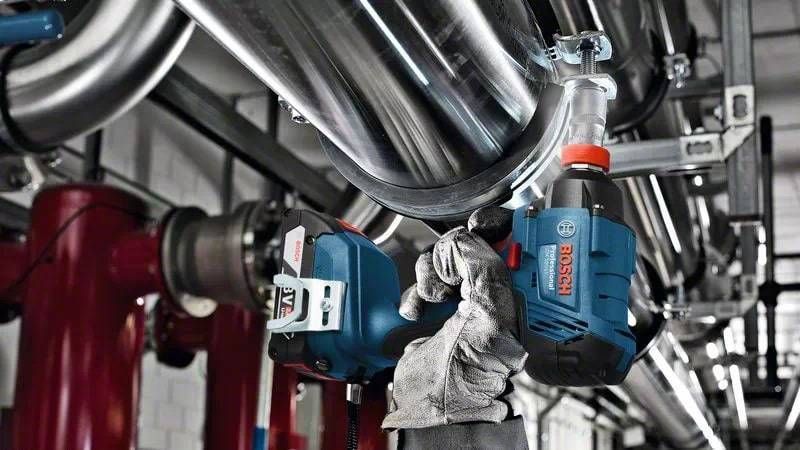 Гайковерт ударний Bosch GDX 180-Li, акумулятор, 2х18 В, 180 Нм, M6-M14, 1.1кг, кейс (06019G5223) 0.601.9G5.223 фото
