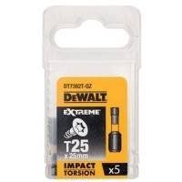 Акс.інстр DeWALT Біти ударні IMPACT TORSION, Т25мм,L=25мм, 5шт. DT7382T фото