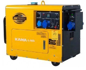 Генератор дизельный KDK7500SCA, 1-фазный 230V, 50Hz, 6.9kVA/5.5kW, бак 14,5л, расход 1,65л/ч, пуск: стартер, 850x550x720 мм, 160 кг KDK7500SCA фото