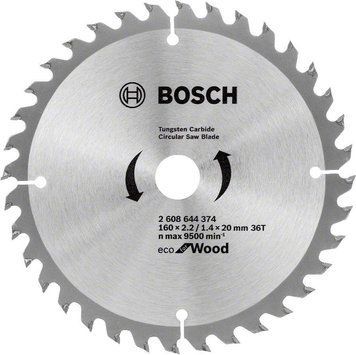 Диск пильный Bosch Eco for Wood 160x2.2x20-36T (2.608.644.374) 2.608.644.374 фото