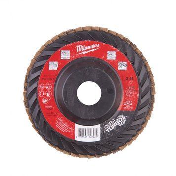 Диск пелюстковий шліфувальний Milwaukee CERA TURBO, 125x22.2мм, K40 4932472231 фото