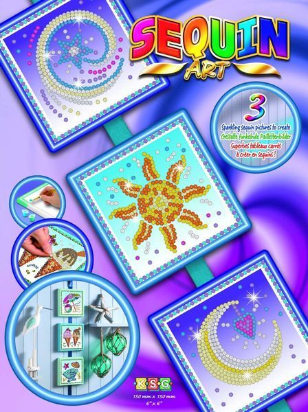Набір для творчості Sequin Art SEASONS Cosmic, Sun, Moon and Stars (SA1511) SA1511 фото