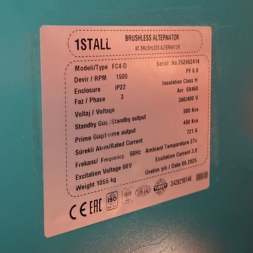 Дизельний генератор Oyal Enerji OYS-500 OYS-500 фото