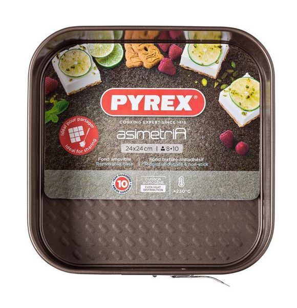 Форма PYREX Asimetria 24x24 cm квадратная разъемная (AS24BS0/7144) AS24BS0/7144 фото