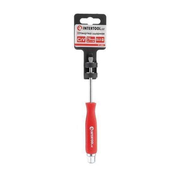 Викрутка ударна SL 5 x 75 мм, CrV INTERTOOL HT-0481 HT-0481 фото
