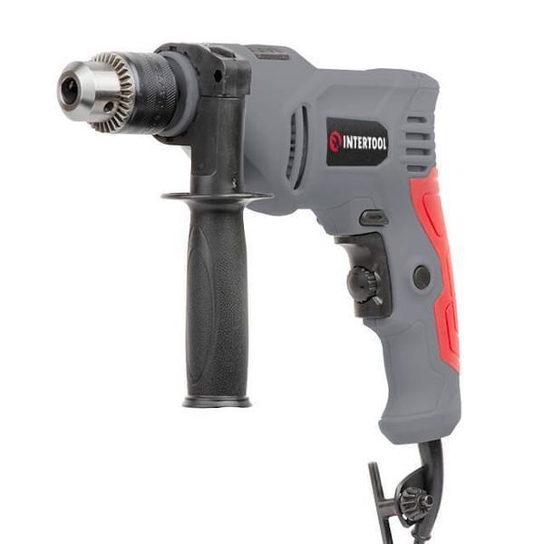 Дриль ударний 600 Вт, 0-3000 об / хв, 1.5-13мм, реверс INTERTOOL DT-0109 DT-0109 фото