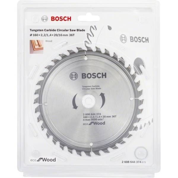 Диск пильный Bosch Eco for Wood 160x2.2x20-36T (2.608.644.374) 2.608.644.374 фото